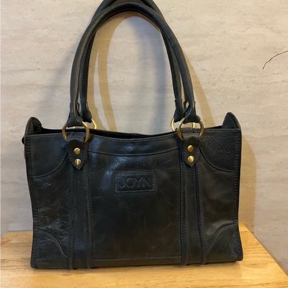 Joyn Keya Full Grain Dark Green Leather Shoulder Bag - Picture 1 of 16